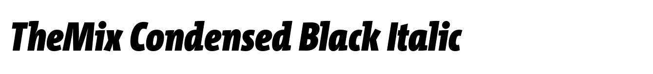TheMix Condensed Black Italic